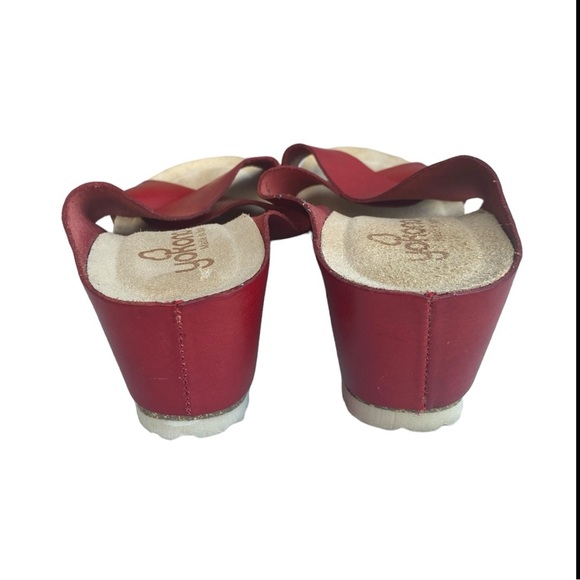 Yokoono red leather sandals made in Spain size 9.5 - Picture 6 of 8